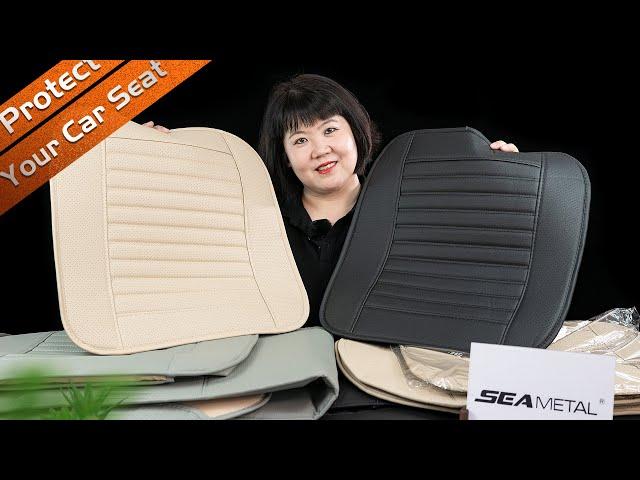 Car Seat Protector Pads Thick Leather Auto Cushion Covers Seat Cover Full Set Installation / C39855