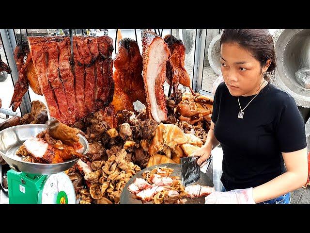 Cambodian Street Food ~ Chop Chop BBQ Pork, Braised Pork & Roast Duck