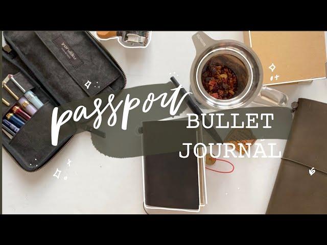 Passport Bullet Journal Flip Through | How I'm planning in a Traveler's Notebook | LindseyScribbles