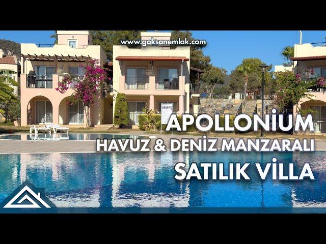 769 - APOLLONİUM`DA SATILIK HAVUZ MANZARALI KÖŞE BAŞI FULL EŞYALI MÜSTAKİL VİLLA