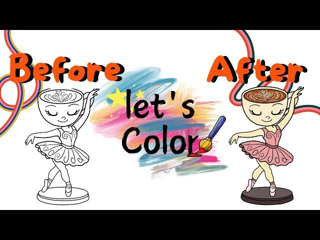 كيف ترسم باليرينا كابوتشينا - How to draw and color Ballerina Cappuccina