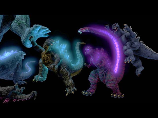 Godzilla Defeats Himself Repeatedly #godzilla #animation #fight #battleroyale #parody #kaiju