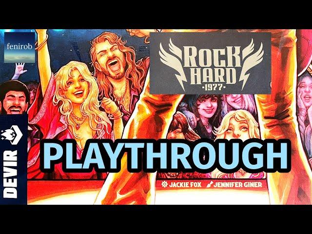 Rock Hard: 1977 Board Game | Playthrough (2 Players)