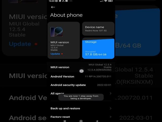 How to Turn on Developer options in Android