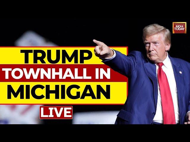 Trump Flint Speech LIVE: Donald Trump First Townhall Since Second Assassination Attempt | Trump