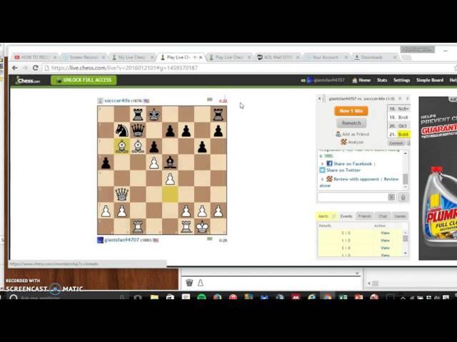 Improve your Lightning Chess.  Inside the mind of a tournament player #1