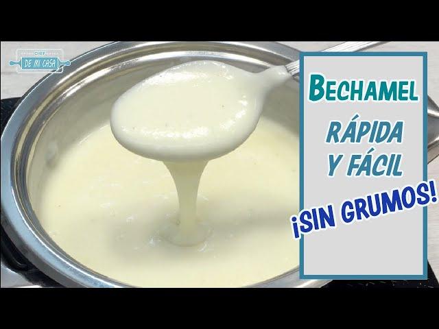 How to make BECHAMEL, EASY and QUICK Bechamel sauce for LASAÑA | How to make béchamel sauce