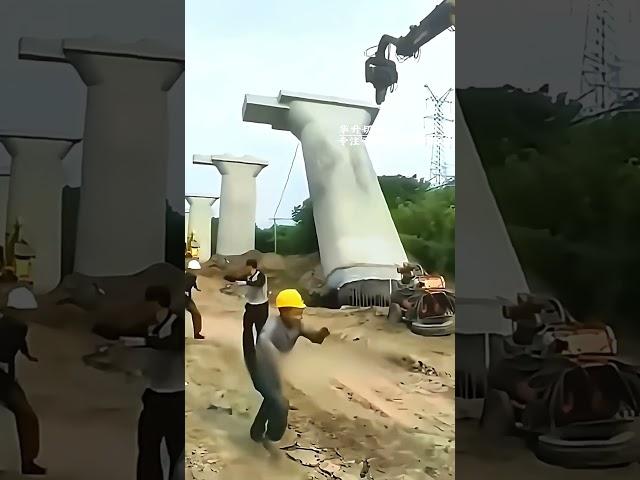 Wire cutting process of cement bridge column