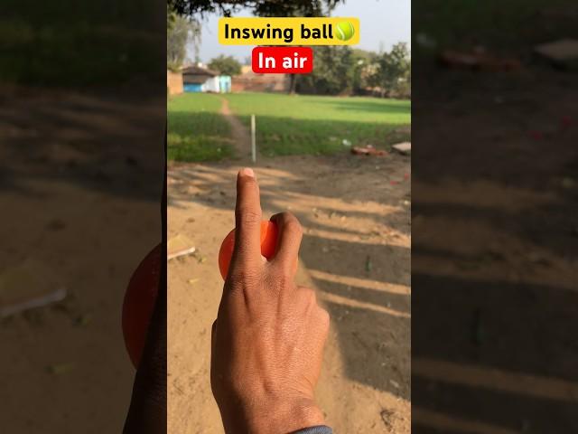How to air swing in plastic ball  #cricketshorts #cricket #fastbowling