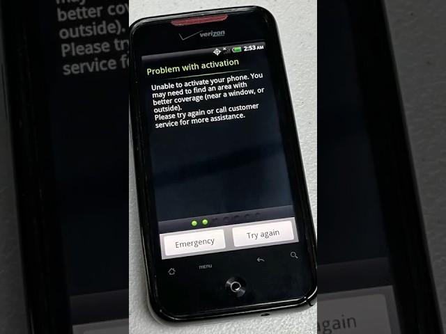 Getting Past the Activation Screen on an HTC Droid Incredible after Factory Reset in 2025