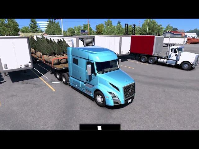 TREES (3 TON) VOLVO TRUCK || AMERICAN TRUCK SIMULATOR GAMEPLAY