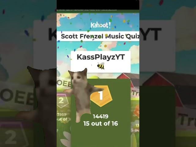 I WON MY VERY FIRST @scottfrenzel KAHOOT TONIGHT!!!! #shortsfeed #scottfrenzel #honeytrap