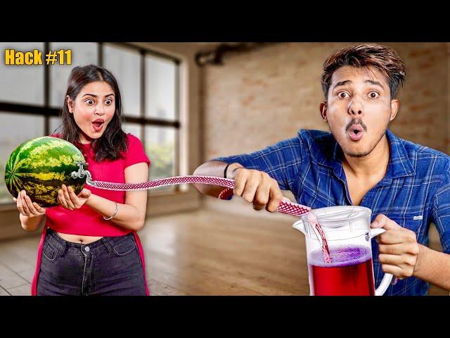 Trying Viral Life Hacks with Nishu ! *omg it works*