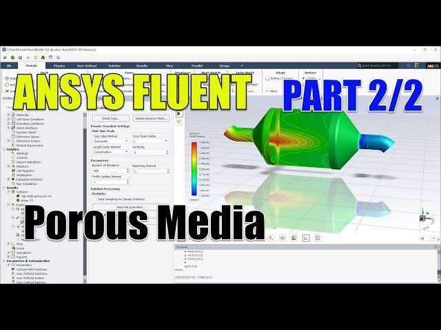  #Ansys Fluent | Flow Through Porous Media | Part 2/2