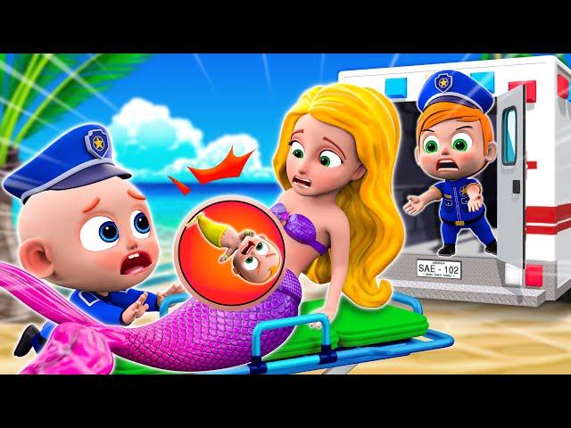 A Baby Was Born On The Beach | Pregnant Mom Care + Baby Police and More Nursery Rhymes & Kids Songs