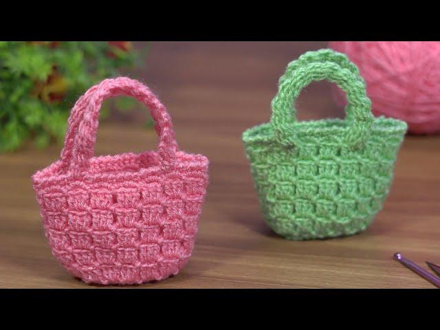 ️Incredible️Crochet very easy mini handbag /bolsa de ganchillo/bolsa de crochê/örgü mini çanta