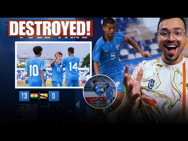 India U17 vs Brunei U17 13-0 | Reaction