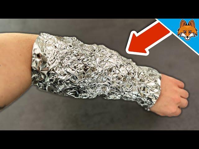 Wrap Aluminum Foil around your Arm and WATCH WHAT HAPPENS(Genius)