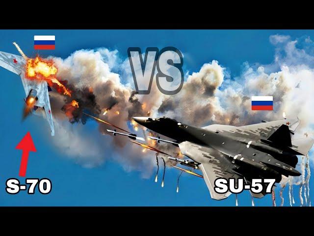 This is why!  Russian Su-57 shot down its S-70 stealth hunter drone.