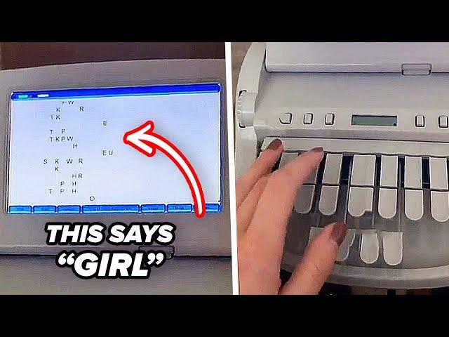 This Is How A Court Reporter Typewriter Works