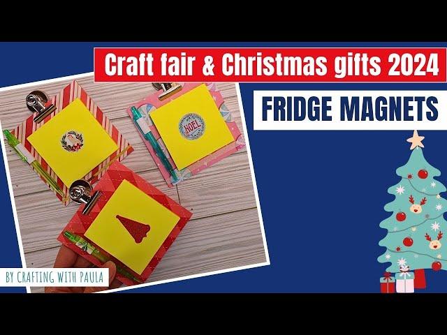 Craft Fair 2024: Cute fridge magnet with sticky note and pen