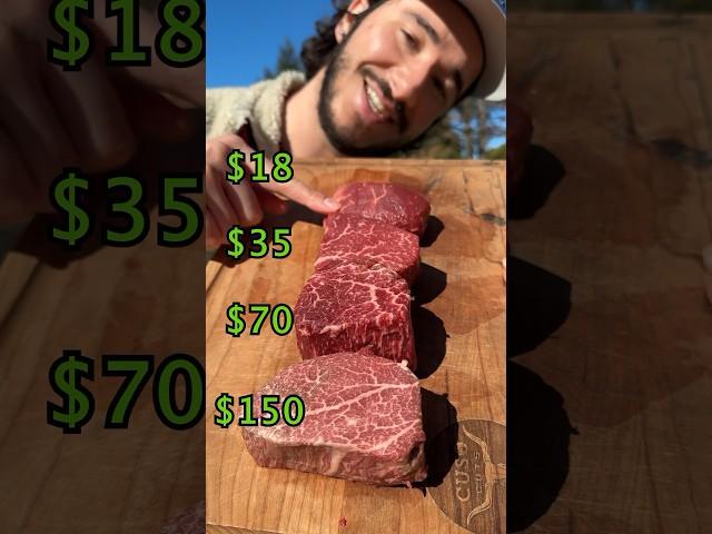 $150 vs $70 vs $35 vs $20 FILET MIGNON