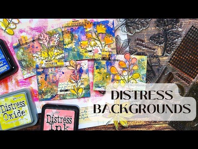 More Fun with Distress Inks & Oxides - Altered Mixed Media Index Cards