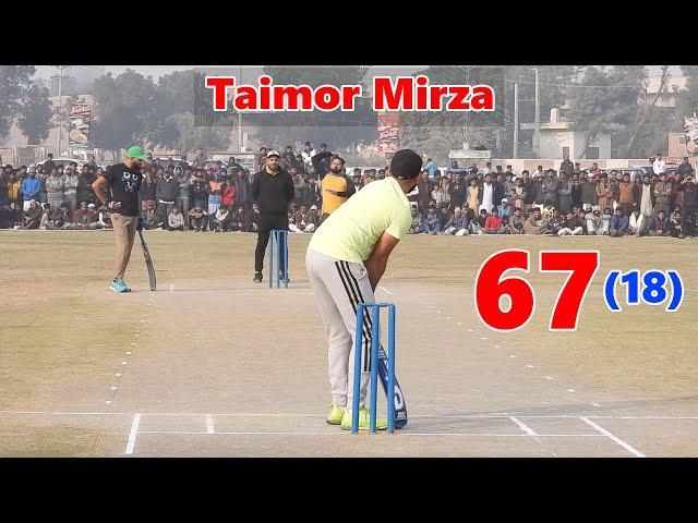 Need 67 Runs In 18 Balls Tamour Mirza Best Batting | Taimoor Mirza Sixes