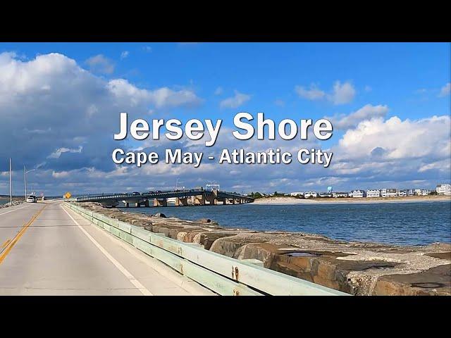 Jersey Shore Cape May to Atlantic City via Wildwoods Stone Harbor Avalon Sea Isle City Ocean City 4K