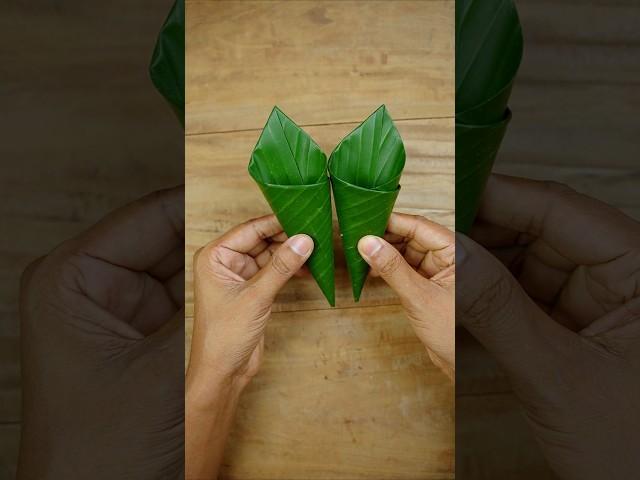 Leaf Craft IdeasBanana Leaves Craft #crafts #reels #reelsviral #viralvideo