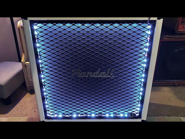 How to install white tolex and LEDs on a Randall XL guitar cabinet