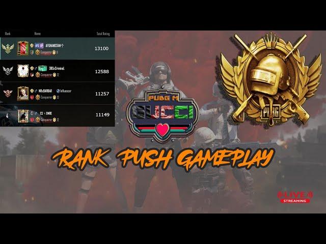 PUBG MOBILE  RANK PUSH TOP 1