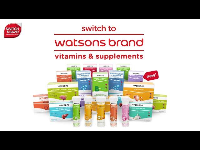 Try the New Watsons Brand Vitamins and Supplements