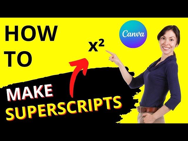 How to Create a Superscript in Canva