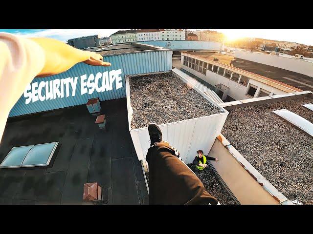 ROOFTOP SECURITY ESCAPE (VIENNA)   - Parkour POV