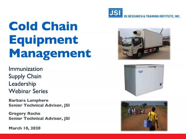 Cold Chain Equipment Management