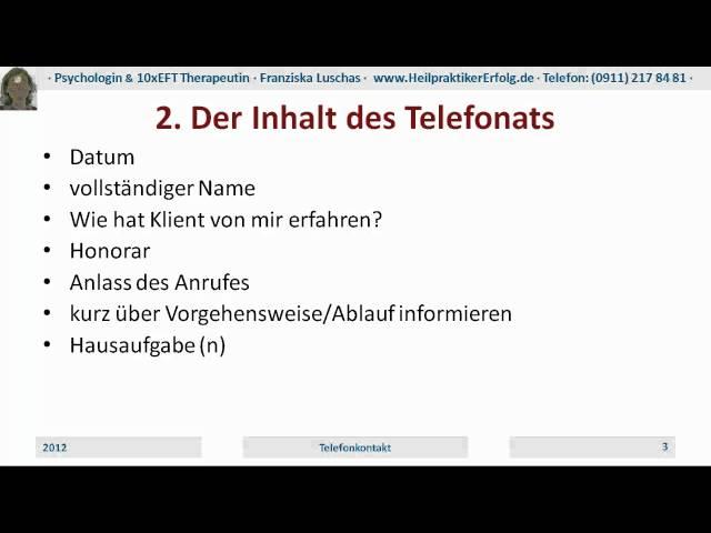 Kleiner KVT Boss, Teil 1 - Der Erstkontakt am Telefon in der Verhaltenstherapie