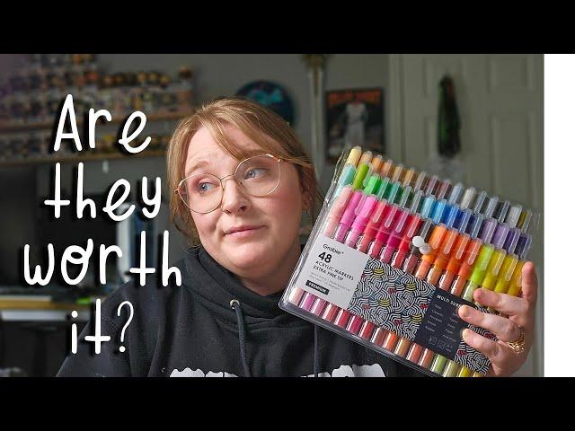 Are These Viral Acrylic Markers Worth It? Let's Try the Grabie Acrylic Markers!