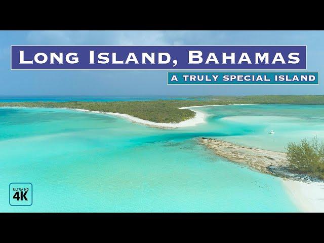 LONG ISLAND BAHAMAS ... otherworldly beauty in the Out Islands of the Bahamas  a 4k aerial video