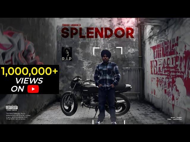 Harsh Likhari | Splendor | Full Song | Official Visualizer