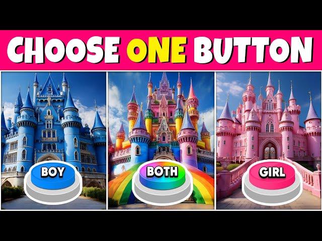 Choose One Button BOY or GIRL or BOTH Edition  Quiz Rainbow