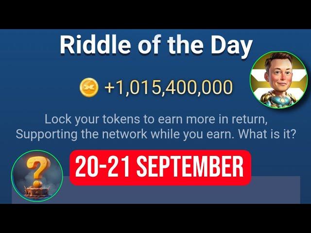 Riddle Of The Day X Empire 21 September | X Empire Riddle Of The Day | Riddle Of The Day Musk Empire