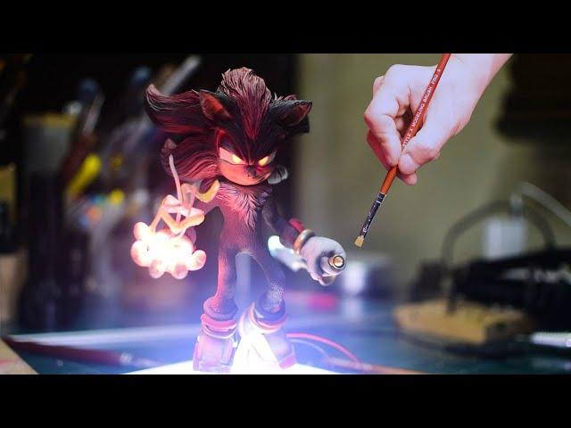 How to make Sonic  Shadow the Hedgehog power up diorama / clay