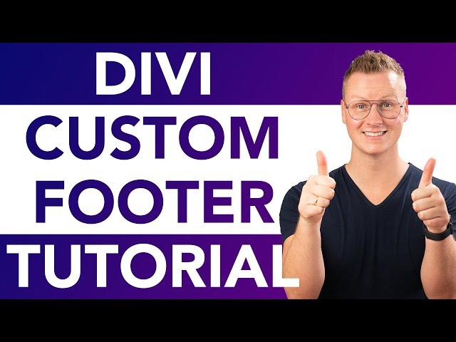 Divi Theme | Custom Footer Tutorial