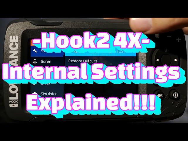 Hook2 4x Internal Settings Explained!!!