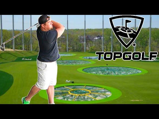 TOP GOLF DRIVING RANGE CHALLENGE GIANT HOLE IN ONE GOLF COURSE