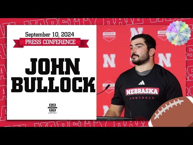 Nebraska football LB John Bullock hold Blackshirts to higher standards | Press Conference