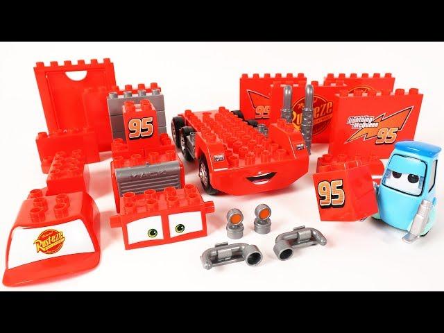 Cars Guido's Block Building Mack Truck Block Toys Assembly Video for Kids