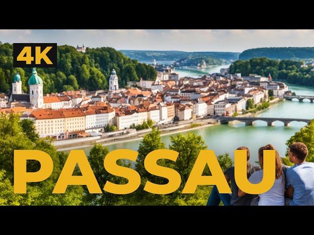 Passau  Germany | 4K Walking tour in Altstadt, Üniversitat Passau, Drei Flusse, Inn und Donau