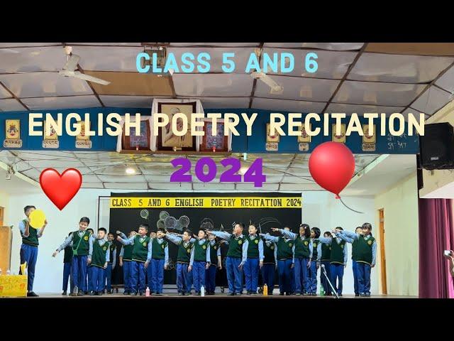 English poetry recitation || class 5 and 6 || tcv suja 2024 || 